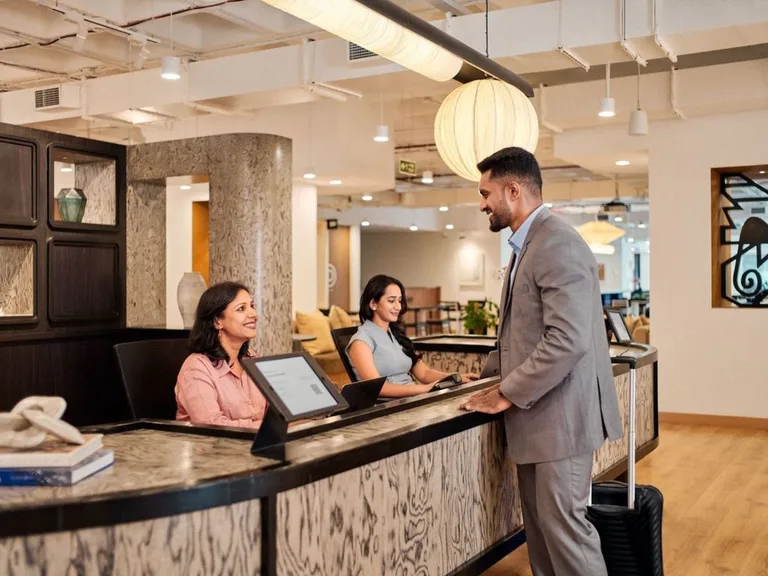 Reception and community team at a WeWork centre